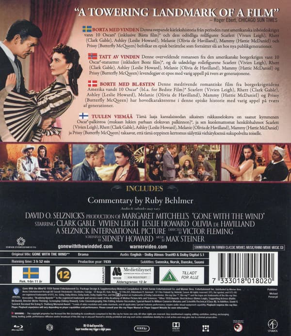 Gone With The Wind (1939) (Blu-Ray)