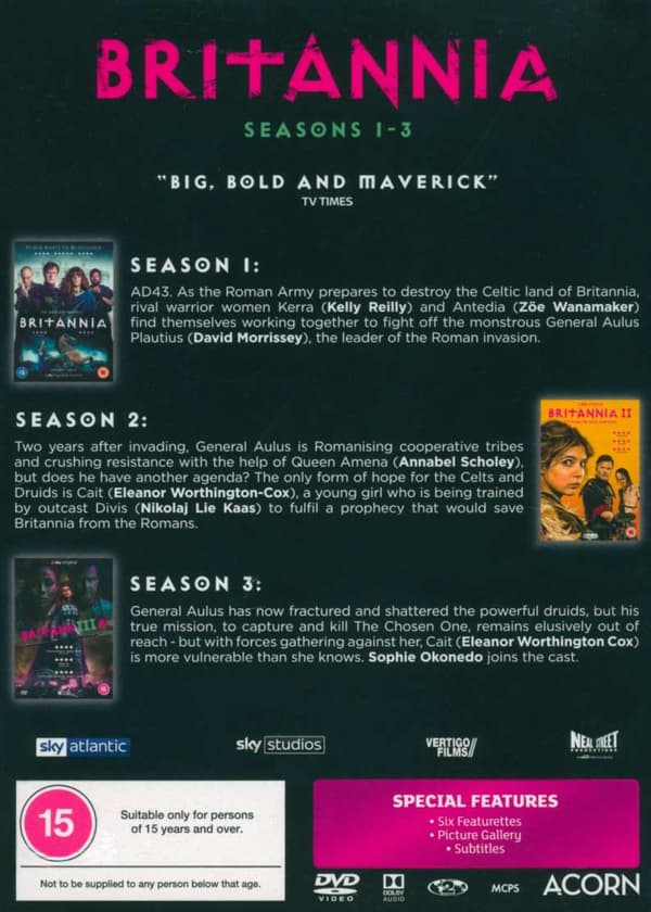 Britannia The Complete Series (2017-2021) (DVD)