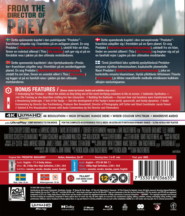 Predator 6: Badlands (2025) (4K UHD)