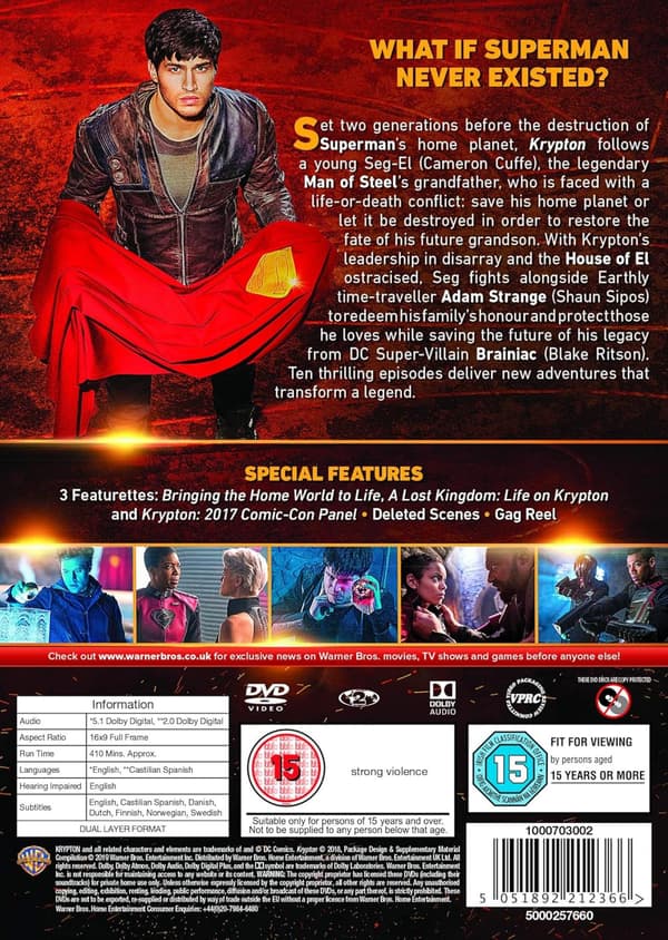 Krypton Season 1 (2018) (DVD)