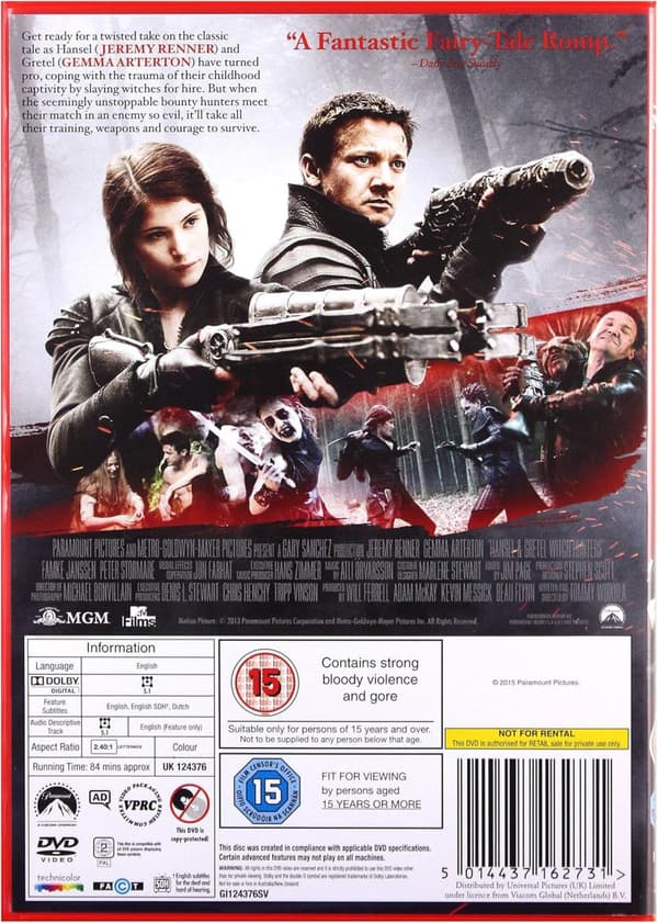 Hansel And Gretel: Witch Hunters (2012) DVD (import)