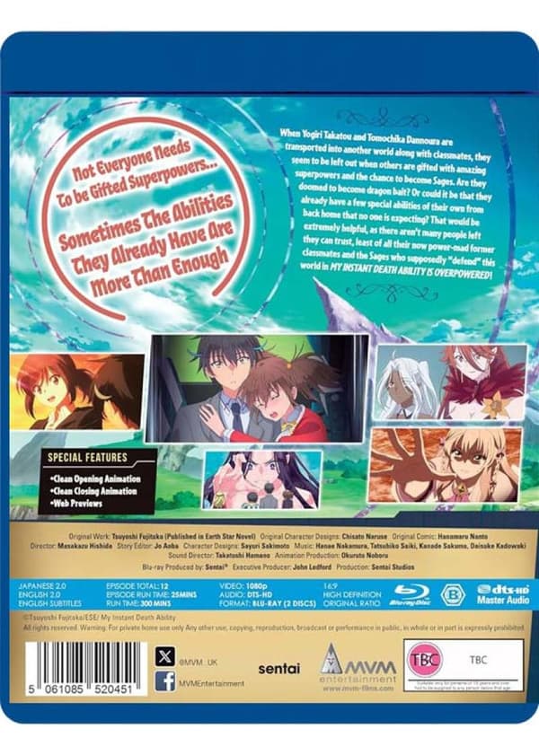 My Instant Death Ability is Overpowered (2024) Mini Series (Blu-Ray)