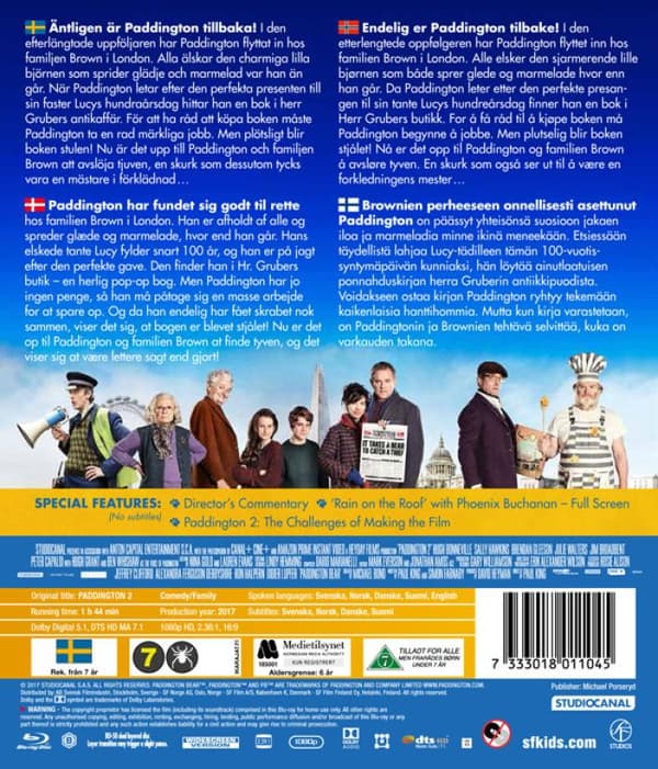 Paddington 2 (2017) (Blu-Ray)