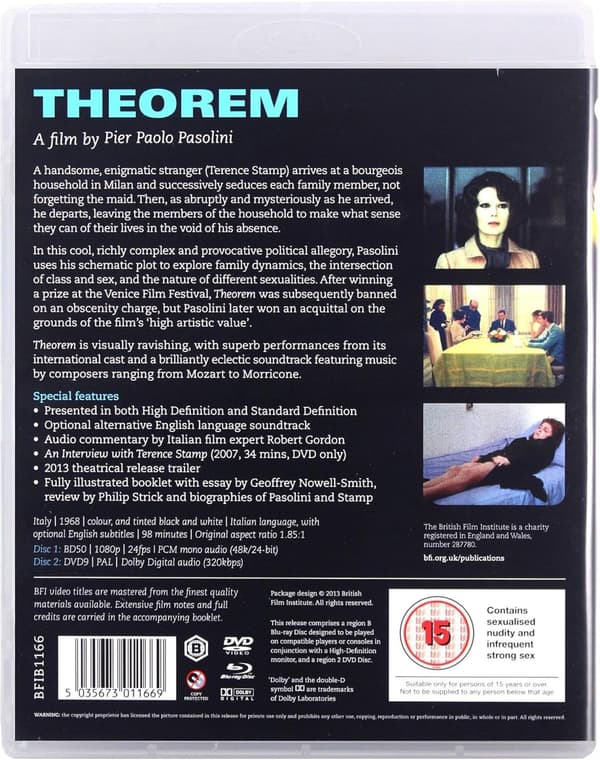Theorem (aka Teorema) (1968) (Blu-Ray)
