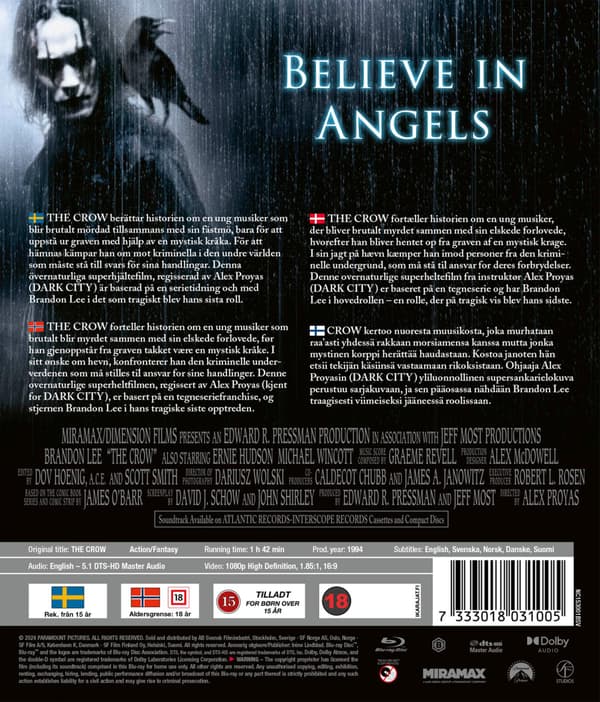 The Crow (1994) (Blu-Ray)