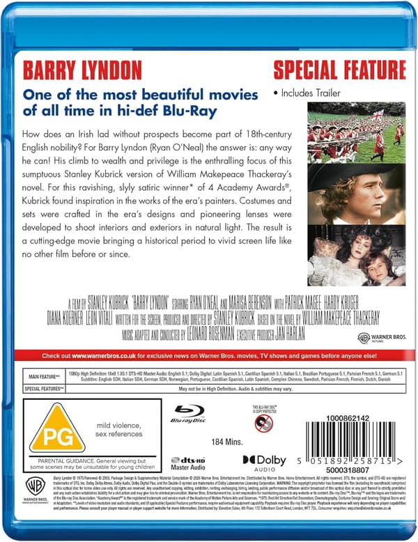 Barry Lyndon (1975) (Blu-Ray)