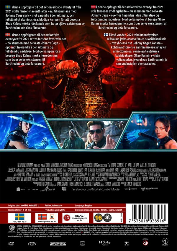 Mortal Kombat II (2026) (DVD)