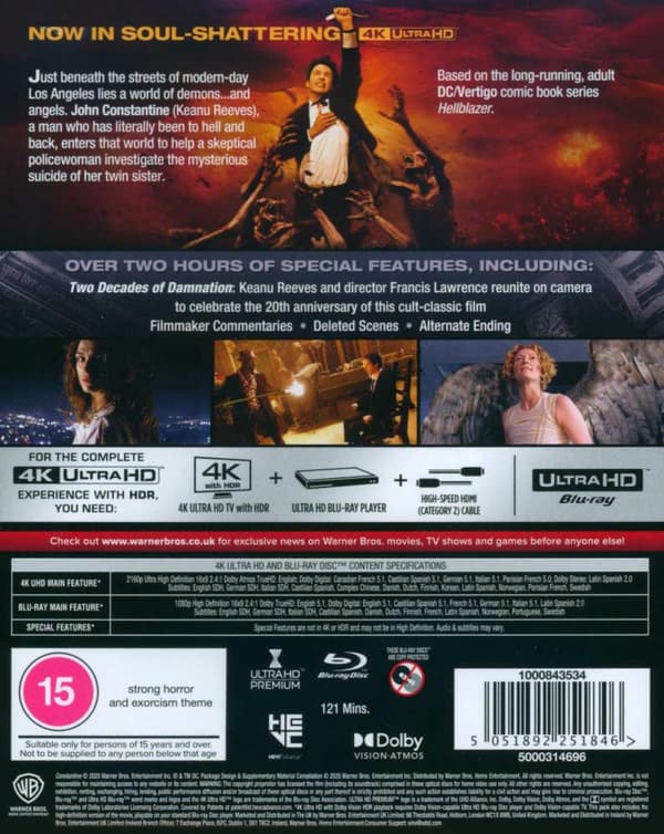 Constantine (2005) (4K UHD) Limited Edition Steelbook