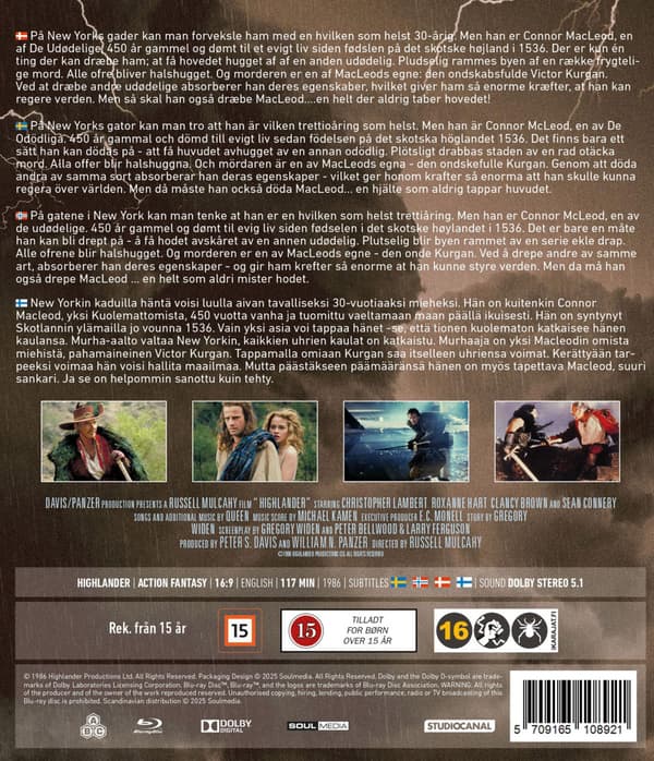 Highlander (1986) (Blu-Ray)