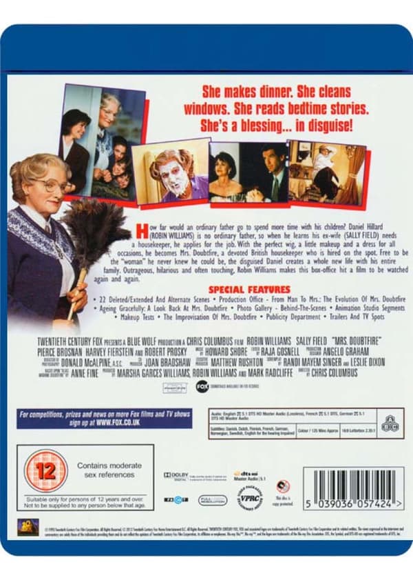 Mrs. Doubtfire (1993) (Blu-Ray)