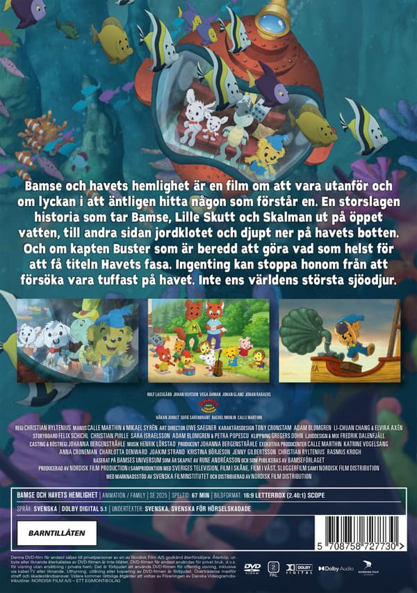 Bamse och havets hemlighet (2025) (DVD)