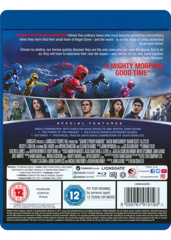 Power Rangers (2017) (Blu-Ray)