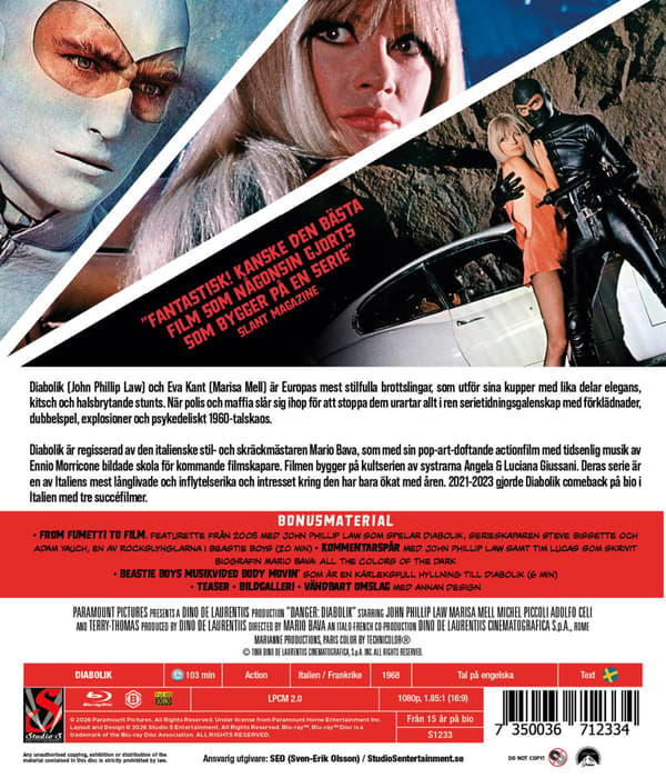 Danger: Diabolik (1968) (Blu-Ray)