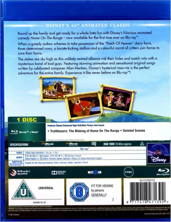 Home on the Range (2004) (Blu-Ray)