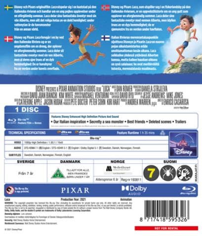 Luca (2021) (Blu-Ray)
