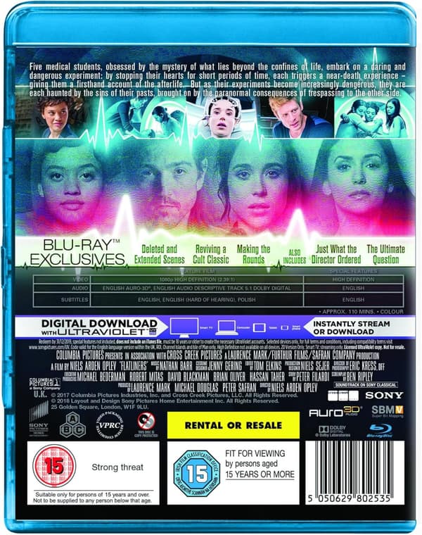Flatliners (2017)  (Blu-Ray)