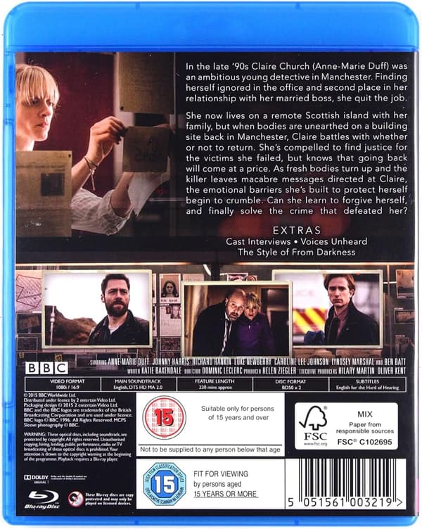 From Darkness (2015) Mini Series (Blu-Ray)