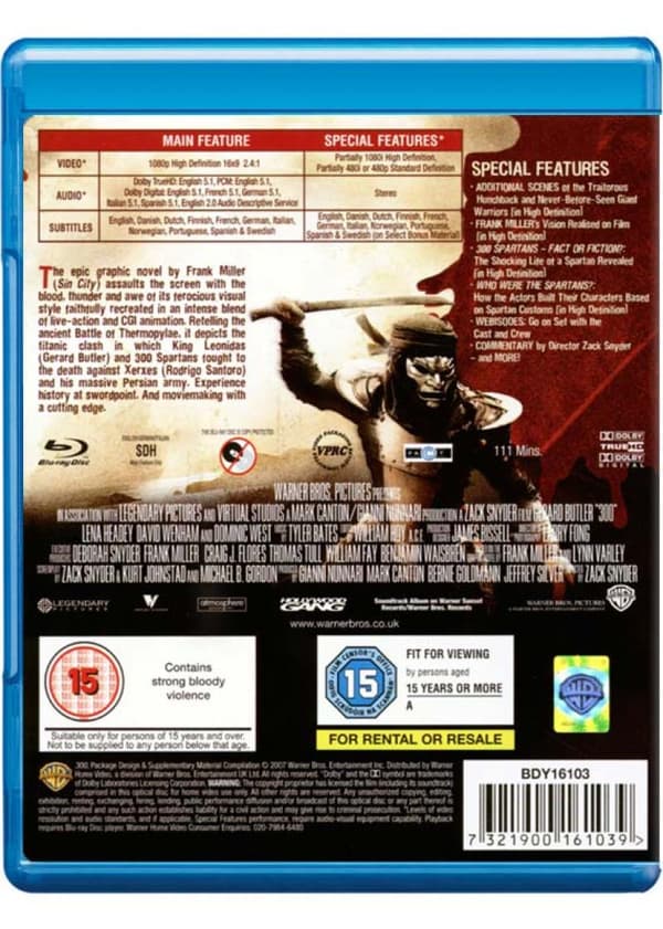 300 (2006) (Blu-Ray)