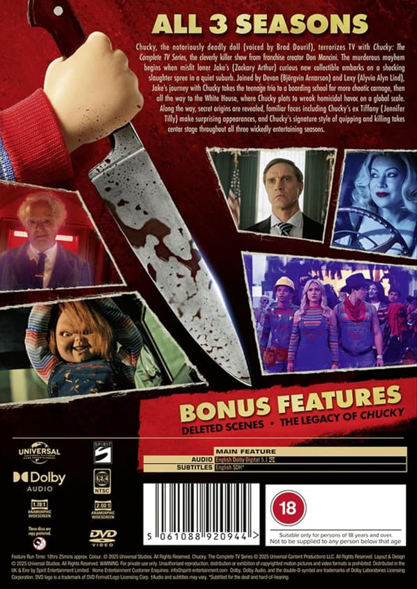 Chucky The Complete Series (2021-2024) (DVD)
