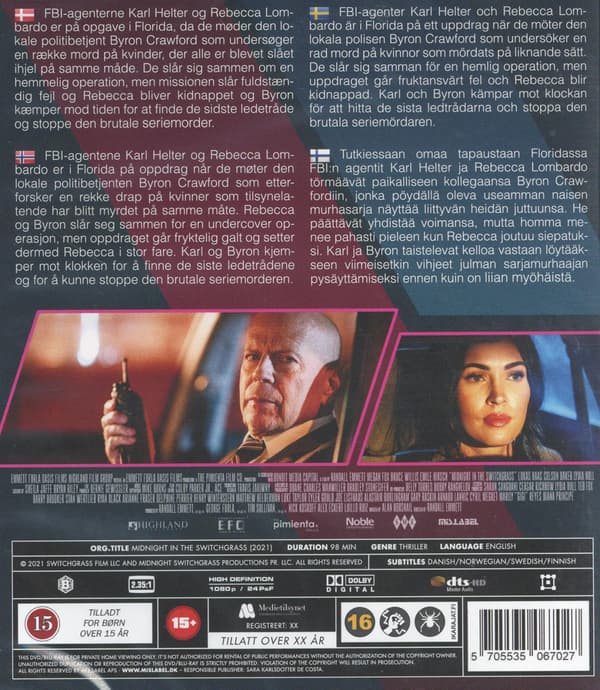 Midnight in the Switchgrass (2021) (Blu-Ray)