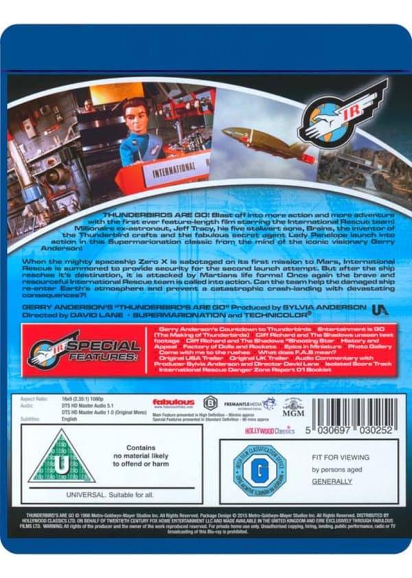 Thunderbirds Are Go (1966) (Blu-Ray)