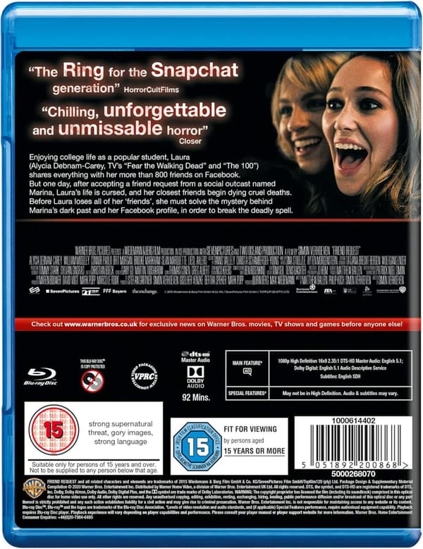 Friend Request (2016) (Blu-Ray)