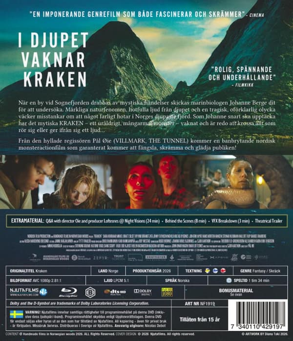 Kraken (2026) Blu-Ray (svensk text)