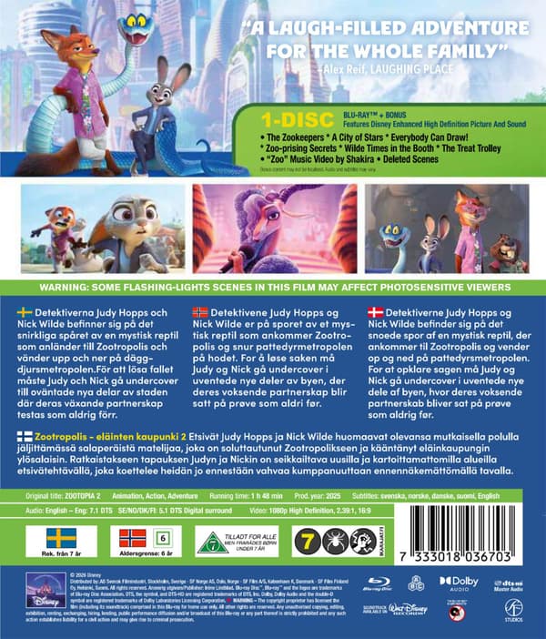 Zootopia 2 (2025) / Zootropolis (Blu-Ray)