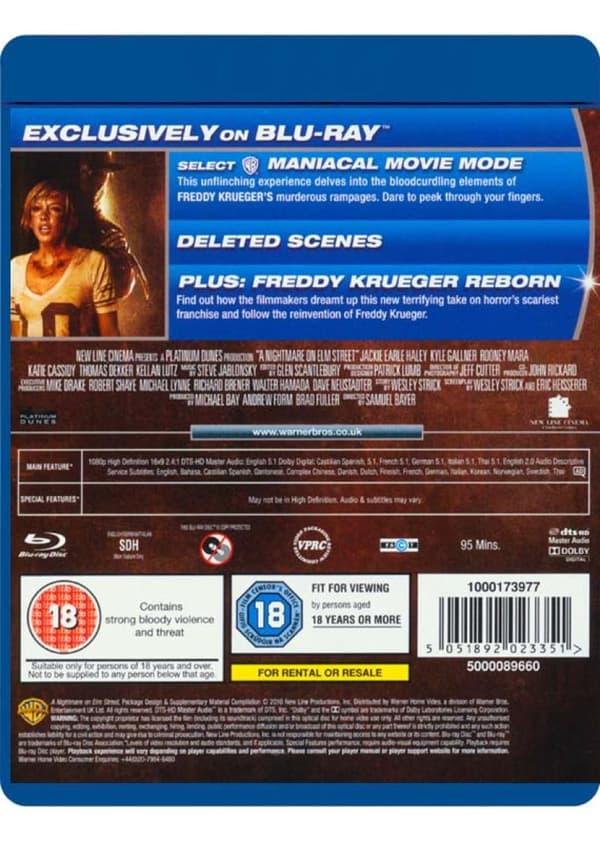 A Nightmare On Elm Street (2010) (Blu-Ray)
