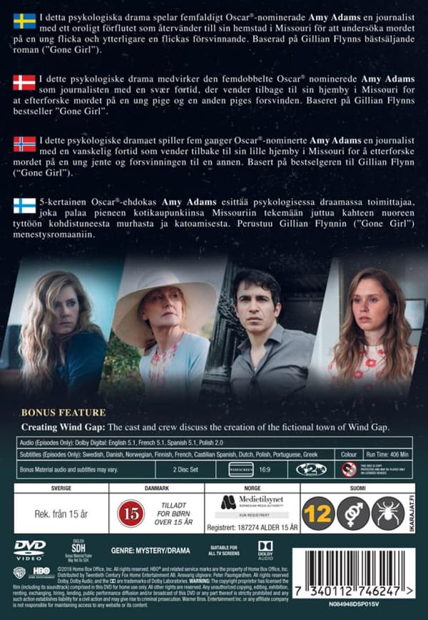 Sharp Objects (2018) Mini Series (DVD)