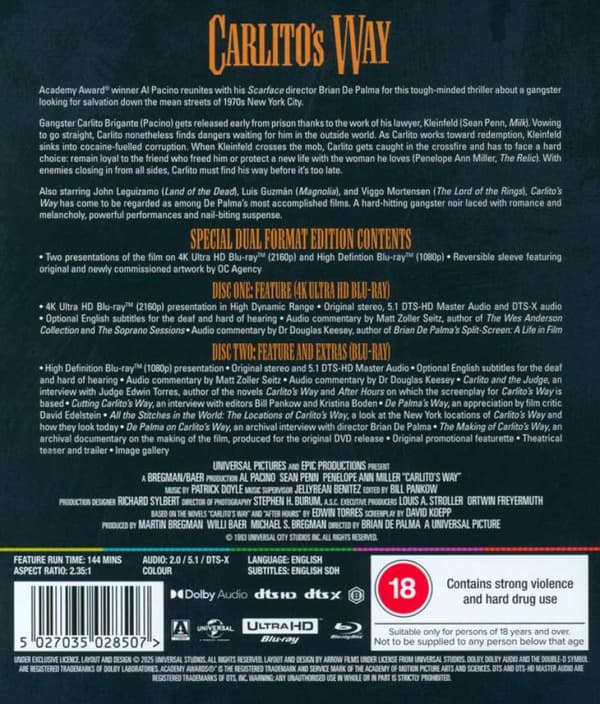 Carlitos Way (1993) (4K UHD)
