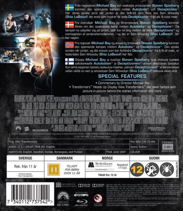 Transformers 1 (2007) (Blu-Ray)