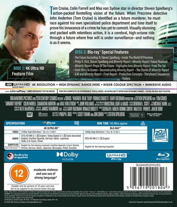 Minority Report (2002) (4K UHD)