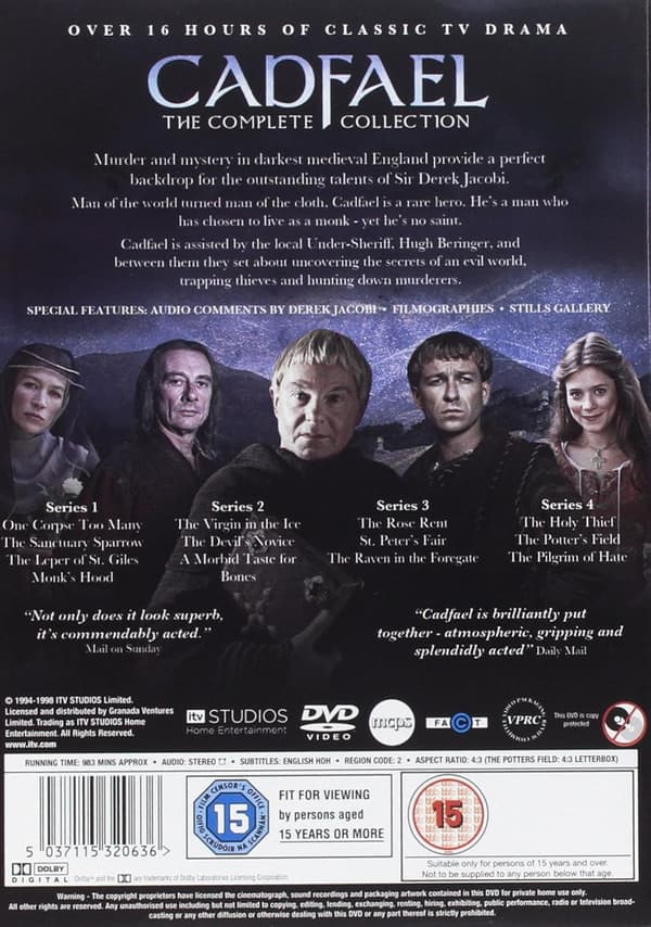 Cadfael The Complete Series (1994-1998) DVD (import)