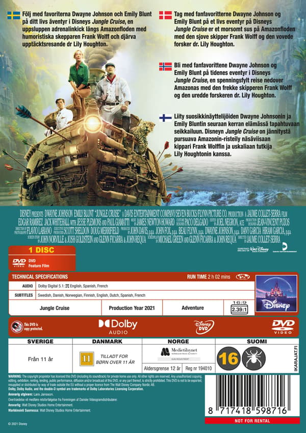 Jungle Cruise (2021) (DVD)