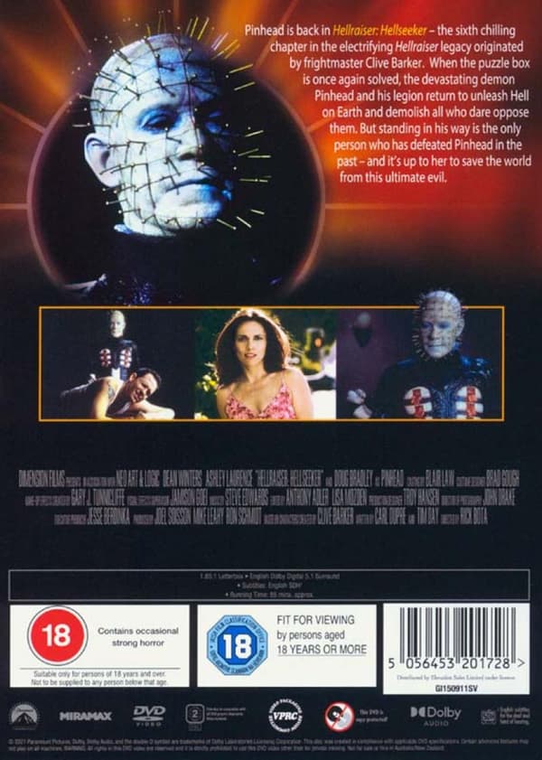 Hellraiser 6: Hellseeker (2002) (DVD)