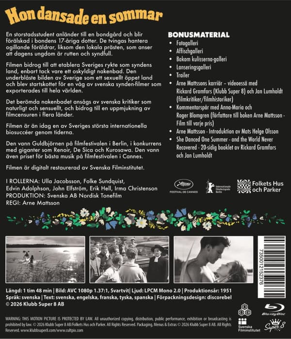 Hon dansade en sommar (1951) (Blu-Ray)
