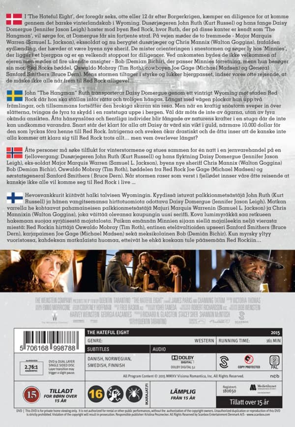 The Hateful Eight (2015) (DVD)