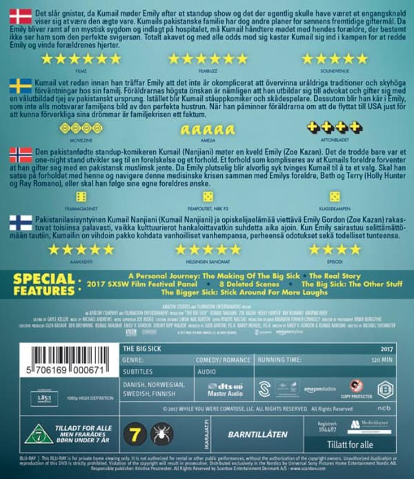 The Big Sick (2017) Blu-Ray (svensk text)
