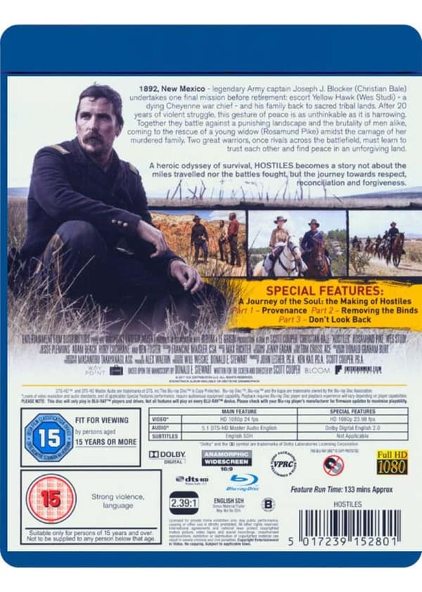 Hostiles (2017) (Blu-Ray)