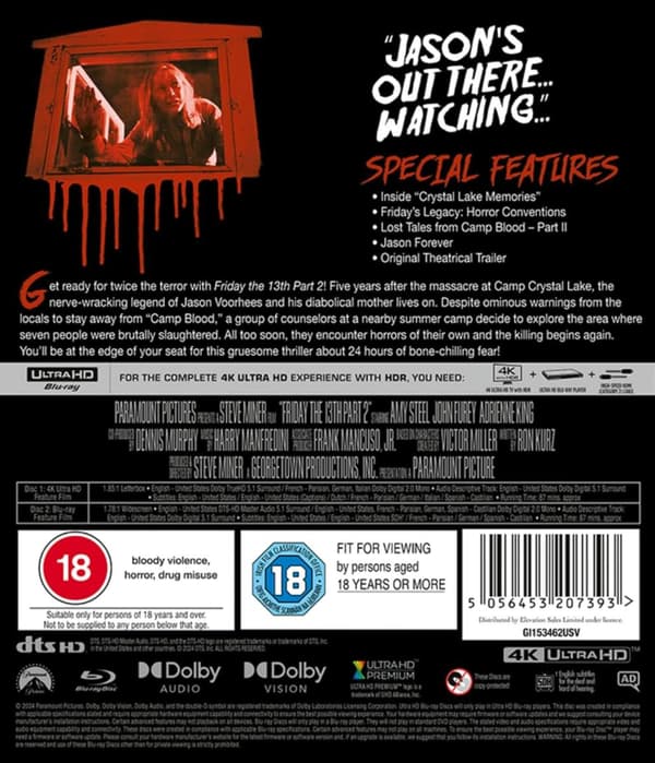 Friday the 13th: Part 2 (1981) (4K UHD)