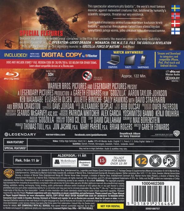 Godzilla (2014) (Blu-Ray)