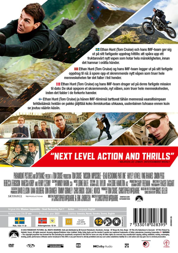 Mission: Impossible: Dead Reckoning Part One (2023) (DVD)