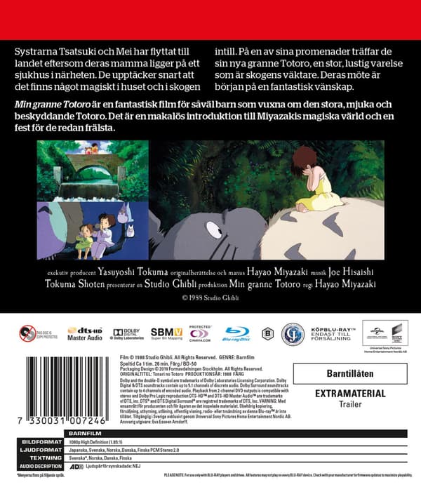 Min granne Totoro (1988) (Blu-Ray)
