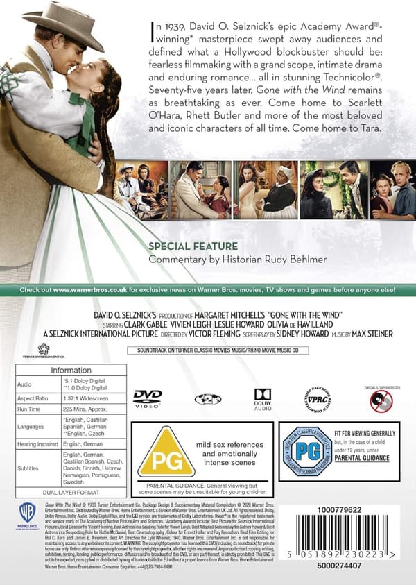 Gone With The Wind (1939) (DVD)