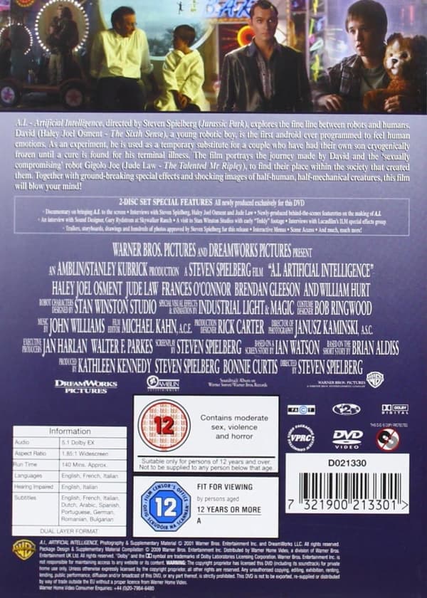 A.I. Artifical Intelligence (2001) (DVD)