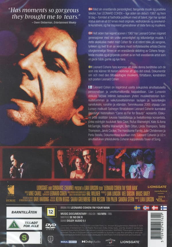 Leonard Cohen: Im Your Man (2005) (DVD)