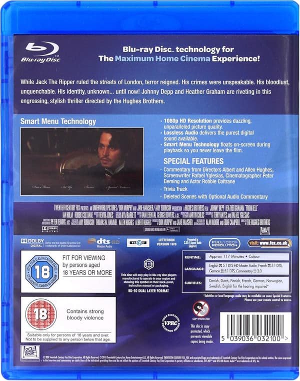 From Hell (2001) (Blu-Ray)