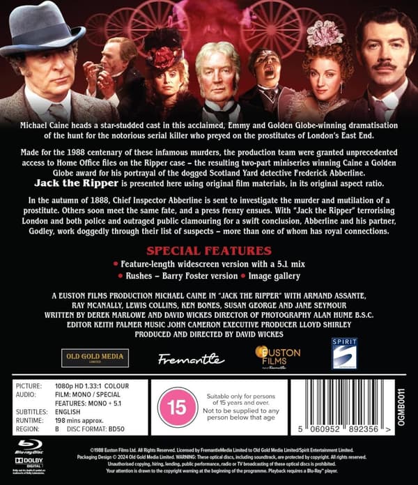 Jack the Ripper (1988) Mini Series (Blu-Ray)