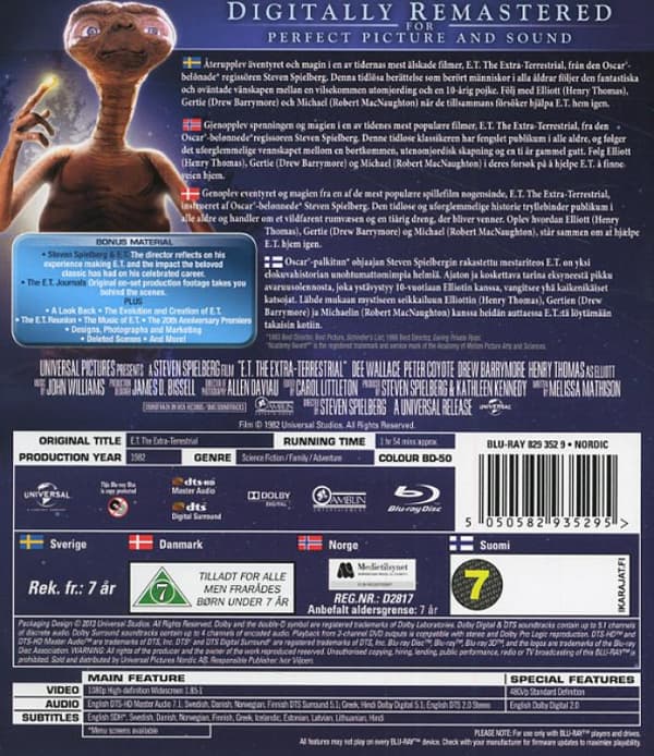 E.T. The Extra Terrestrial (1982) (Blu-Ray)